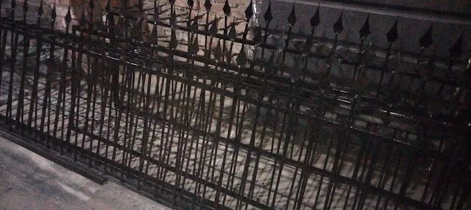 Steel safety fence prepared for home installation in Lahore